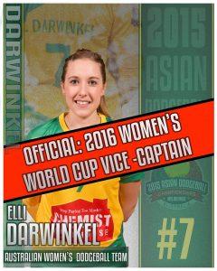 Elli Darwinkel (Women's Vice-Captain)