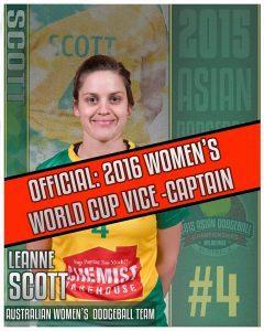 Leanne Scott (Women's Vice-Captain)