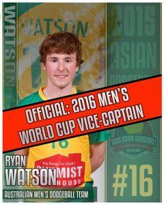 Ryan Watson (Men's Vice-Captain)